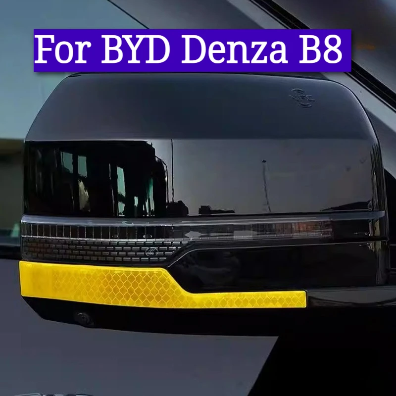 

Rearview Mirror Anti-Collision Strip Sticker for BYD Denza B8 Anti-Scratch Protective Sticker & Decorative Strip for Side Mirror