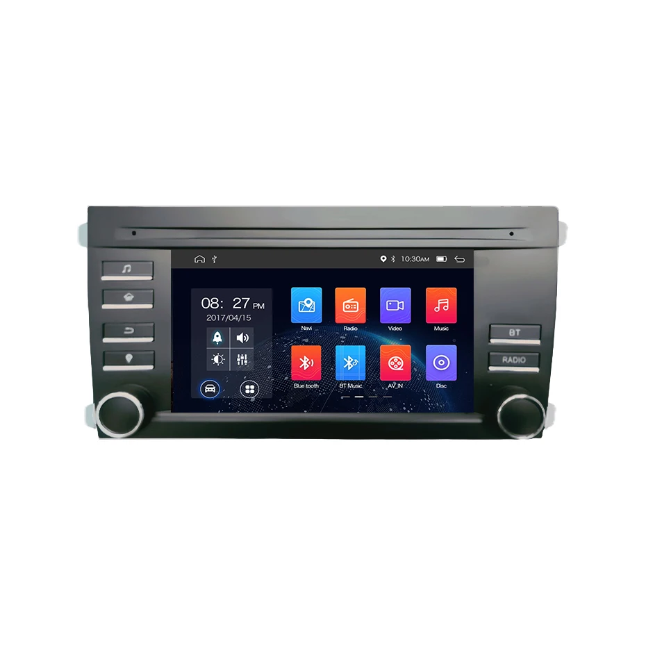 7 inch scherm autoradio draadloze Carplay Android 15 autostereo 2 DIN voor Porsche Cayenne 2005-2013 navigatie multimediaspeler BT - afbeelding 2