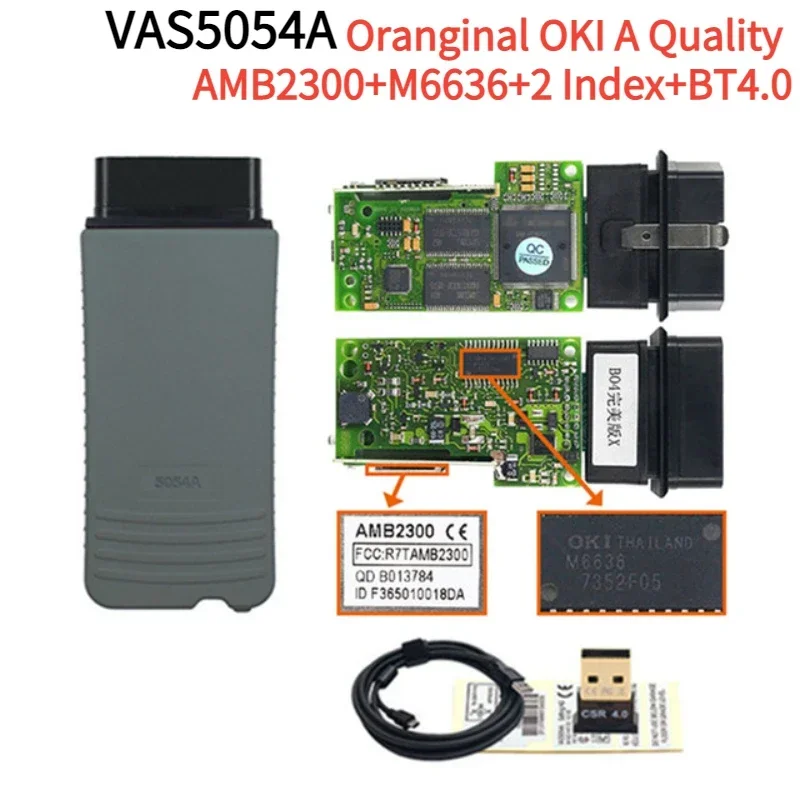 NEW OKI 5054A 7.2.1 Keygen Bluetooth AMB2300 5054 Full Chip Support UDS WIFI Car and VAS6154A/B and VNCI6154A Diagnostic Tool