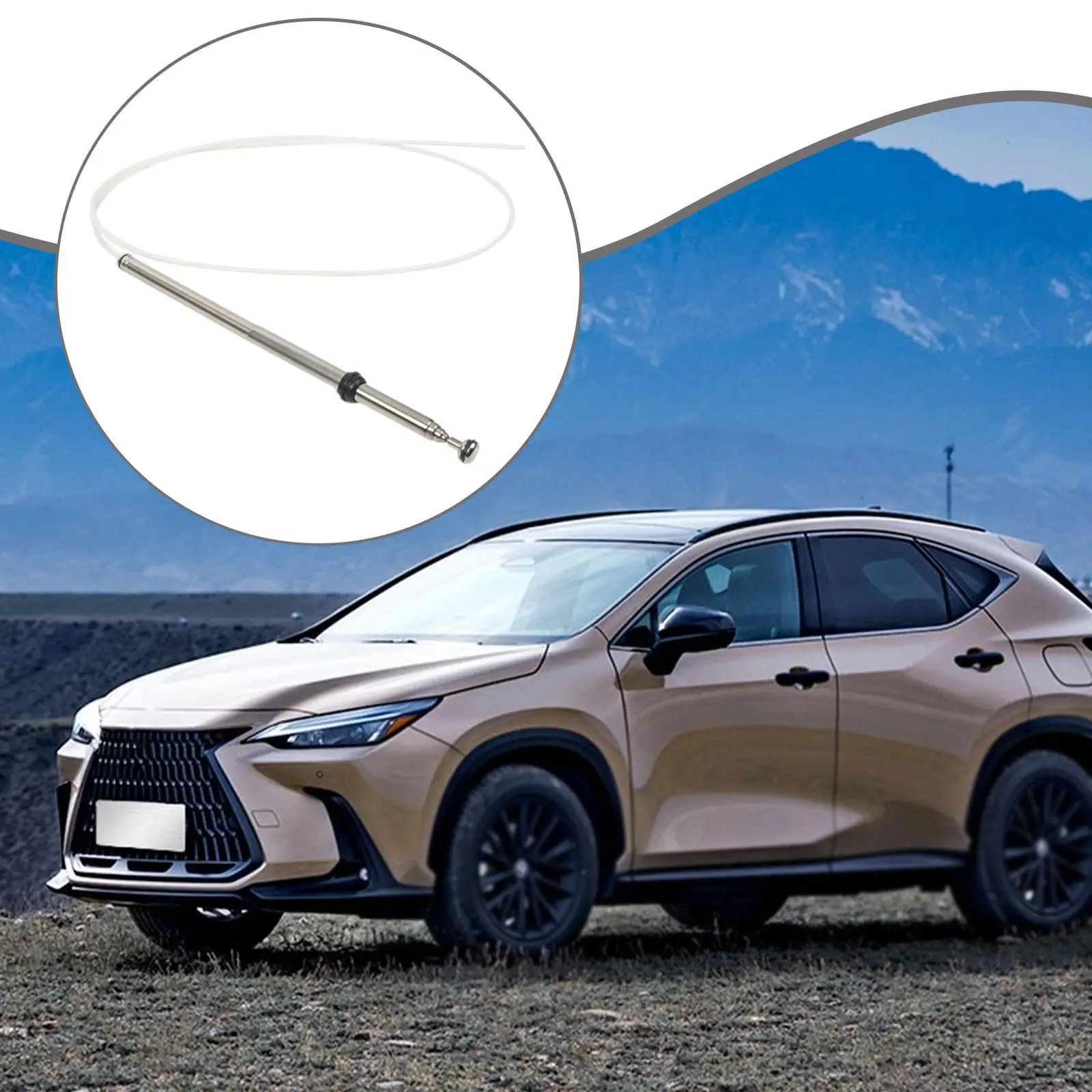 

Power Antenna Mast 86337-0W030 Metal Silver Compatible Accessories for Lexus RX300 Easy Installation Sturdy Direct Replace