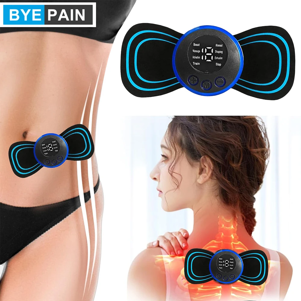 

1Set Mini Muscle Body Massager Host with a Whole Pads and 19 Speed 8 Modes for Pain Relief for Full Body and Relaxation of Arm