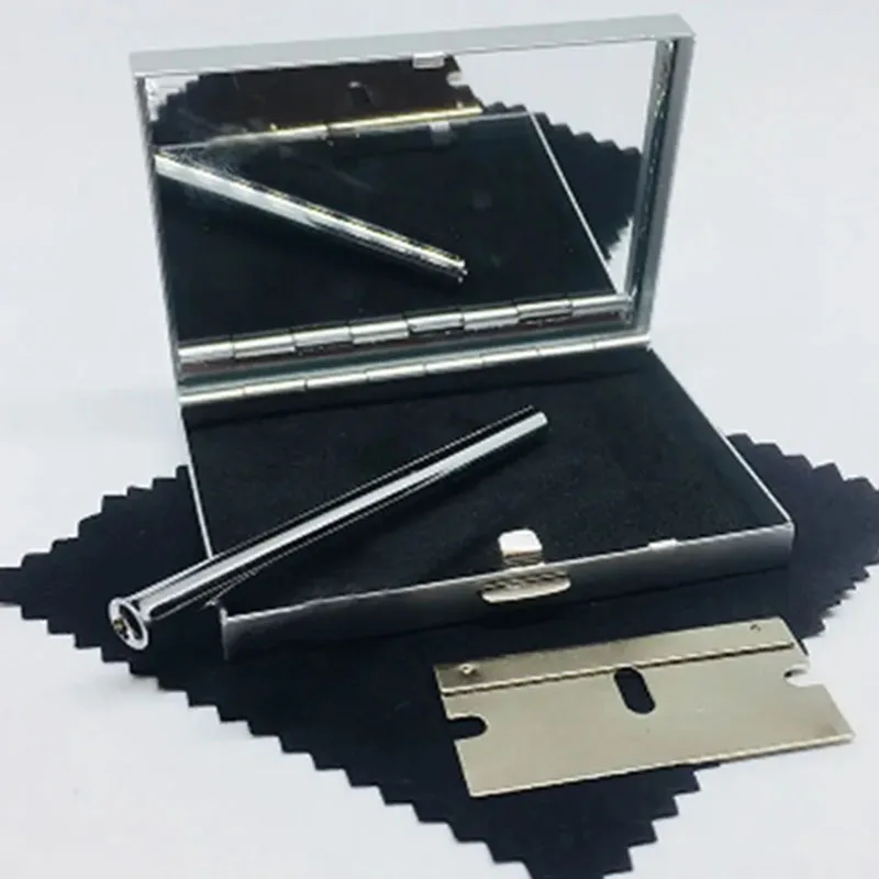 Portable Cigarette Stroage Set Luxury Travel Storage Set Rolling Gift Tin Box Set With Cutting BladeSmoking Accesion