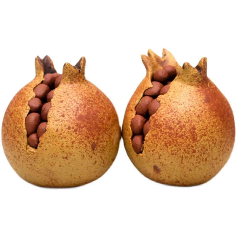 

Feng Shui purple clay Pomegranate raise many children and more blessings creative fruit decoration ornaments