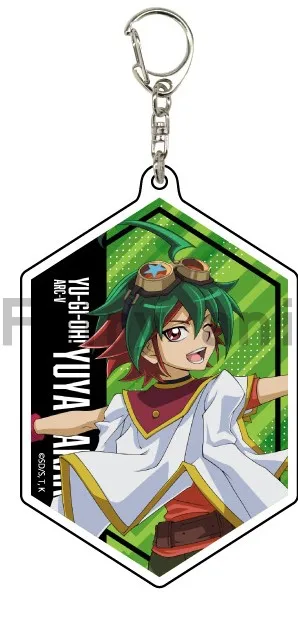 Anime YuGiOh Yu-Gi-Oh! ARC-V Yuto Yugo Yuri Yuya Sakaki Keychain Doll Acrylic Keyring Pendant for Gift