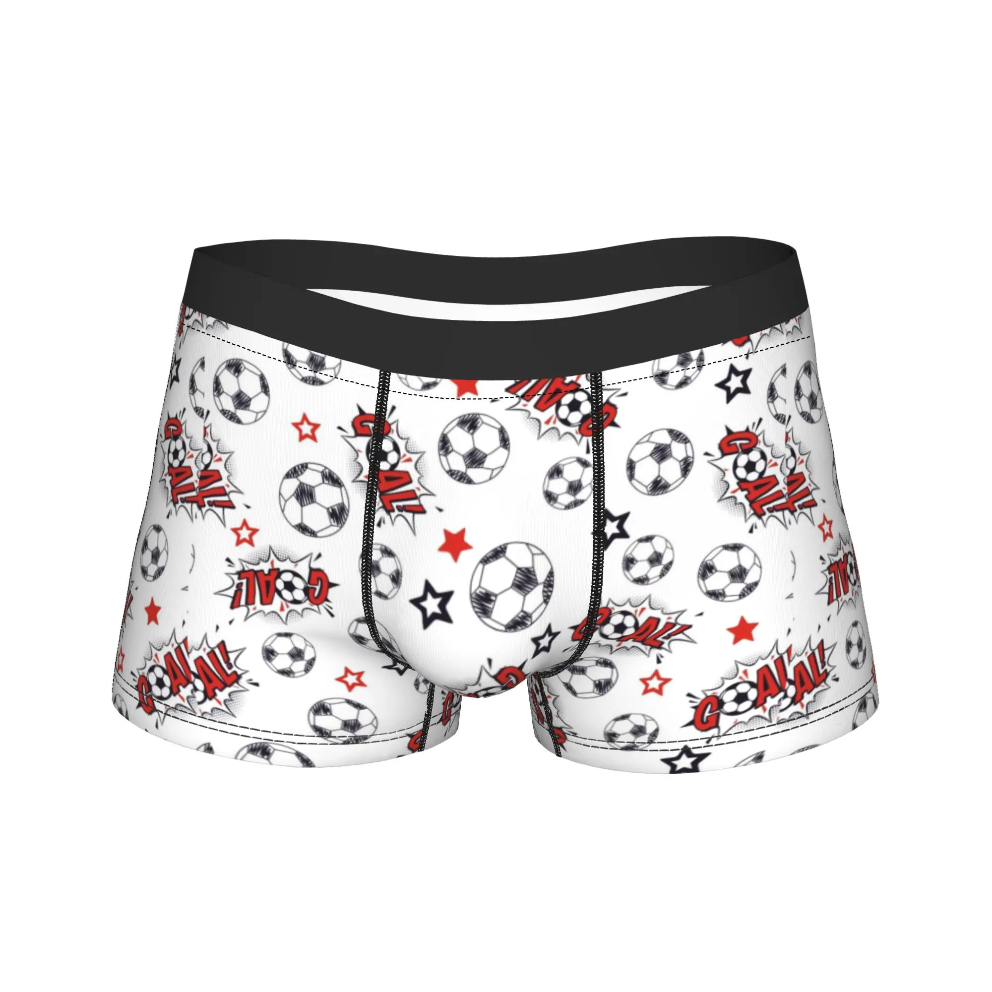 

football goal soccer fans sports Boxers Fun Underwear Boxer Shorts Gag Gift For Man