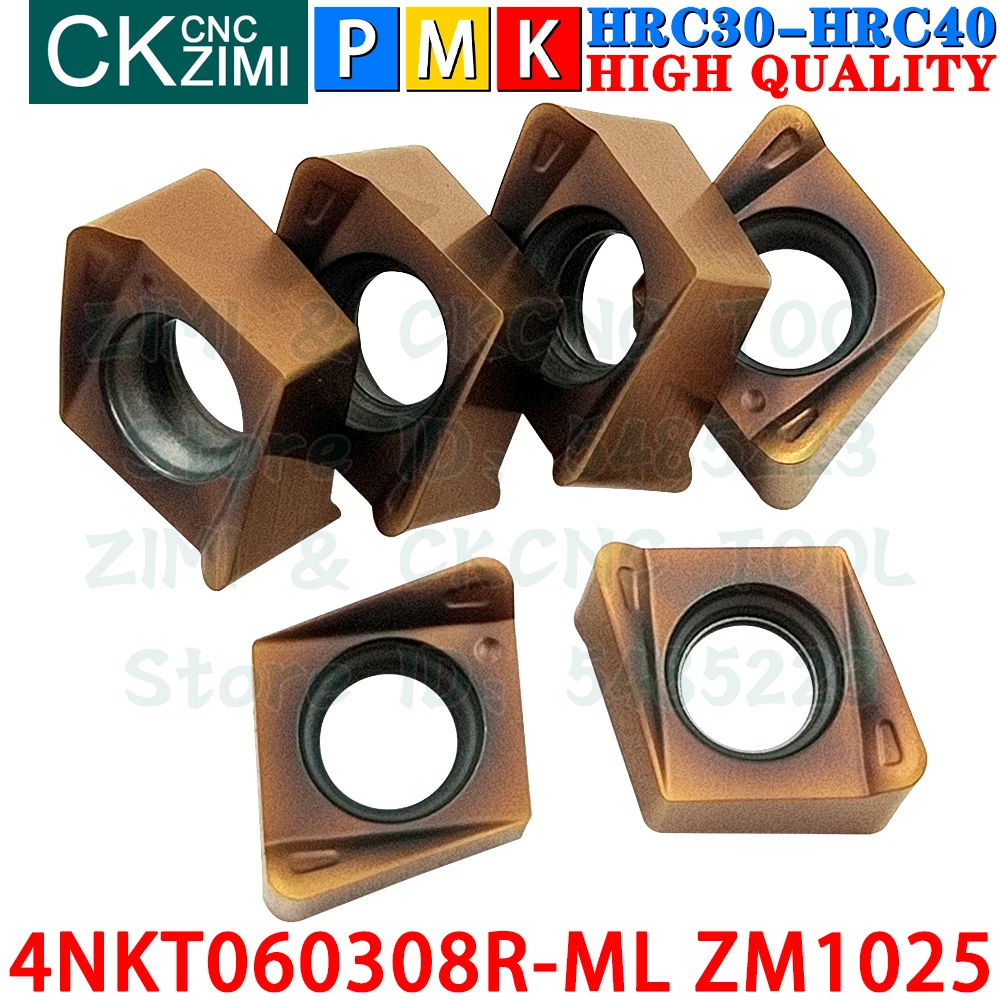 4NKT060308R-ML ZM1025 4NKT 0603 Carbide Inserts Fast Feed Milling Inserts Tool CNC Mechanical Metal Lathe Indexable Milling Tool