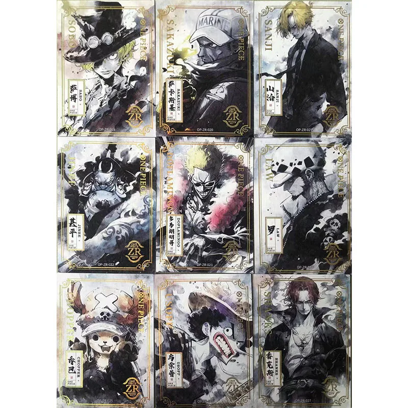 Anime ONE PIECE Rare ZR Refraction Foil Roger Edward Newgate Ace Hancock Yamato Toys for boys Collectible Cards Birthday Present