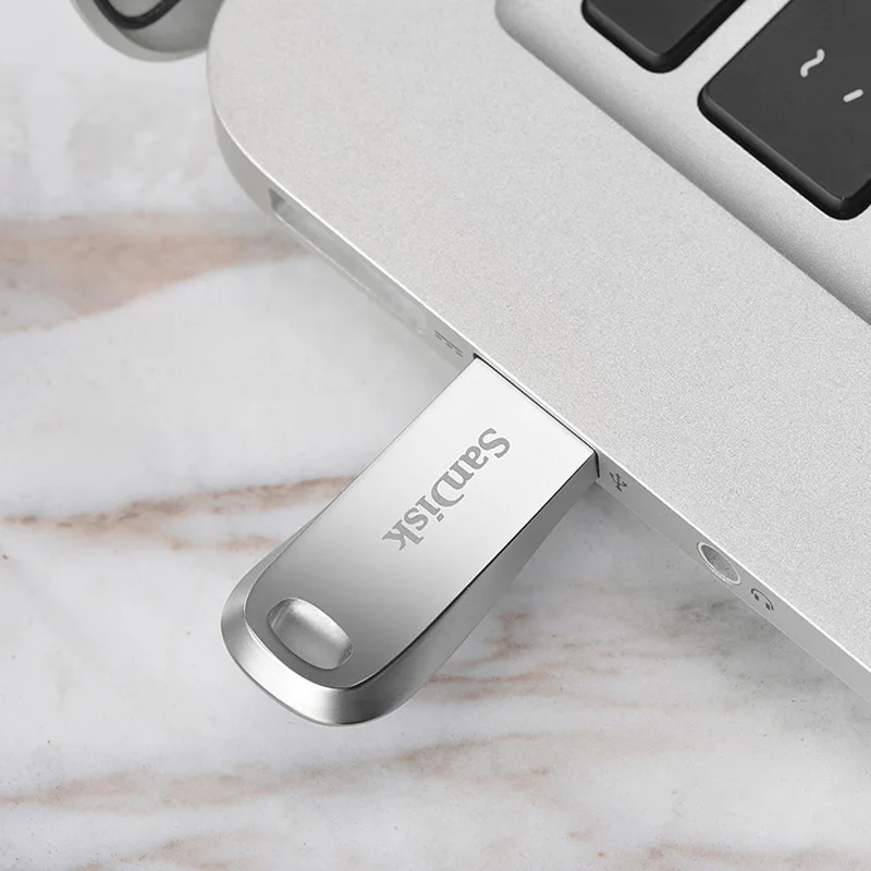 SanDisk 100% Original Genuine Ultra Luxe USB 3.2 USB Flash Drive 32GB 64GB 128GB 256GB Pen Drive Memory Stick Full Metal Jacket