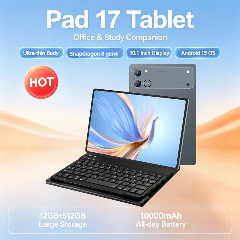 New Tablet Pad 17 Global Version Snapdragon 8 Gen 4 10.1