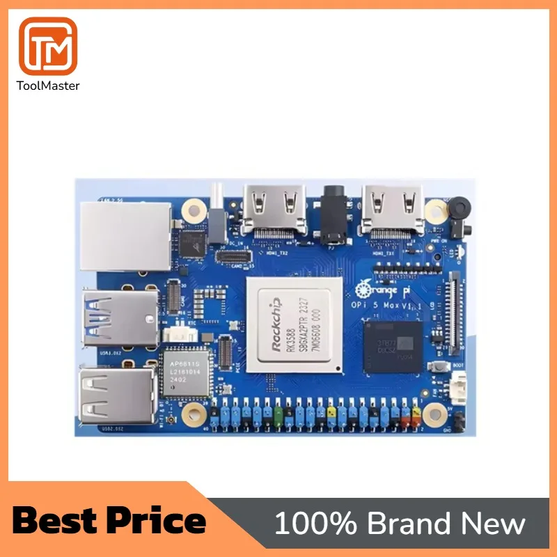 【Hot Sale】OEM Orange Pi 5 MAX 16GB RAM LPDDR5 Rockchip RK3588 Development Board M.2 PCIE 2.5G LAN WiFi+BT Single Board Computer