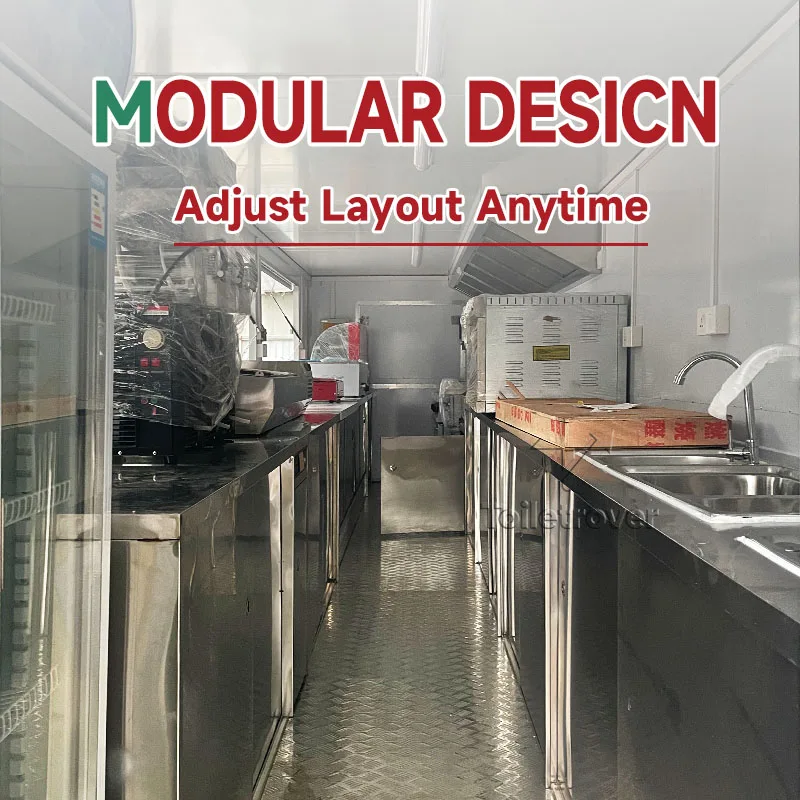 فريدة من نوعها خمر عربة الغذاء الشارع دونر كباب برغر التاكو الصينية شاحنة غذاء متنقلة مقطورة للشارع الوجبات السريعة والوجبات الخفيفة