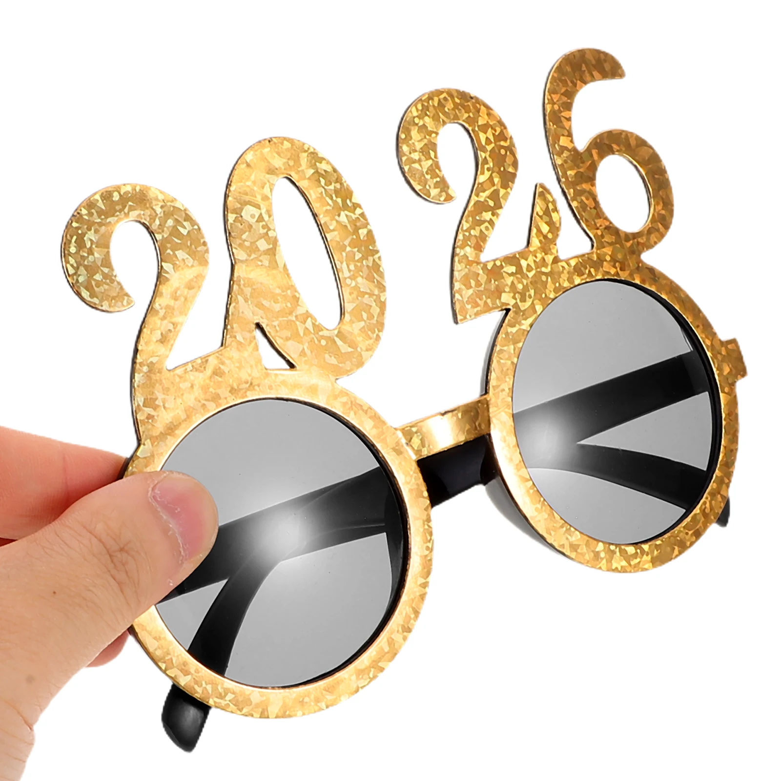 

4pcs 2026 Glasses Plastic Stylish Novelty Glasses For New Year's Eve Parties Christmas Photo Booths Party Props Decoration