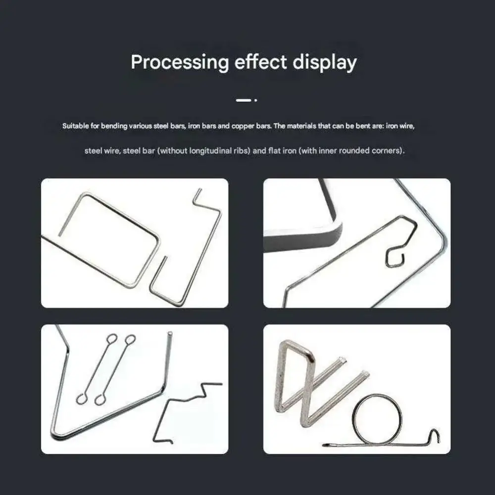 

Multi Angle Bending Manual Steel Bar Bending Tool Heavy-duty Metal 1-10 mm Capacity Steel Bar Bending Tool Small Scale