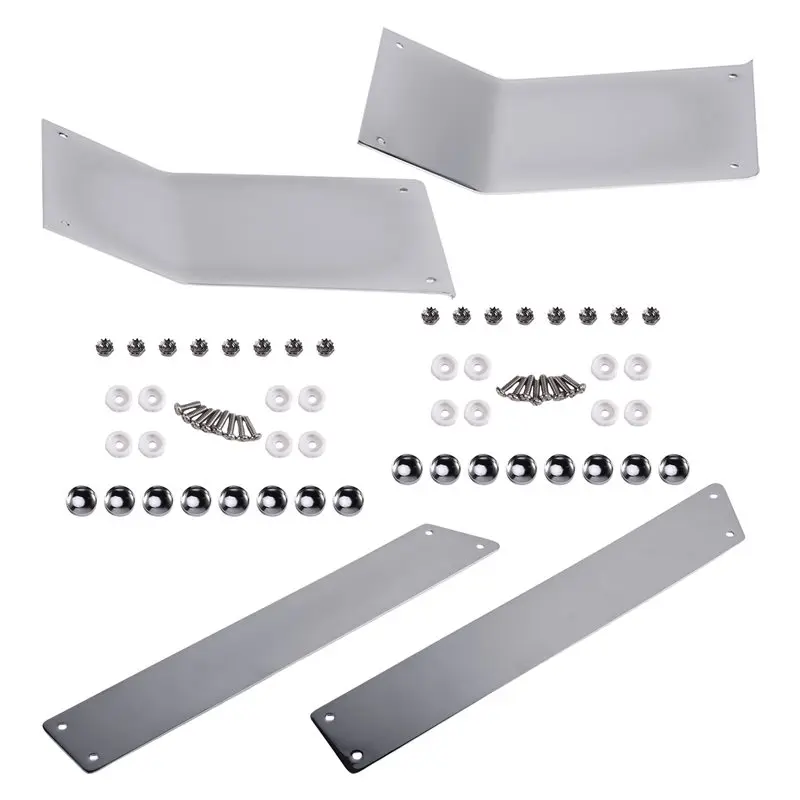 NEW HOT In Stock-Kick Plates+ Side Cover Scuff Plate With Screw Kit For Honda Goldwing 1500 GL1500A GL1500SE 1988-2000 Chrome Sa
