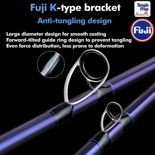 Imagen 2 del producto Caña de Pescar BUDEFO SECRET AGENT, 1.8m 2.4m 3.0m, Carbono 30T, Spinning, Baitcasting, Guías FUJI, Caña de Viaje, 2-70g L/ML/M/MH