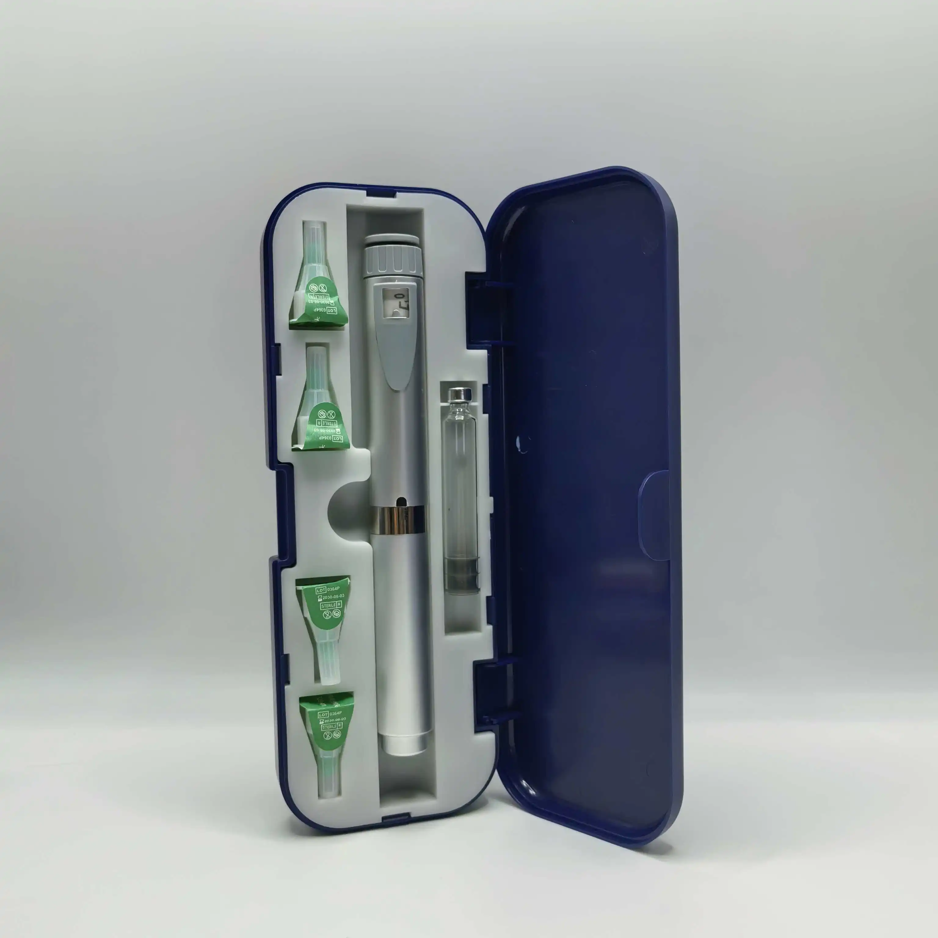 Reusable Adjustable Pen Syringe Rotating Compression Injection Pen Containing Cartridge Insulin Injection Pen