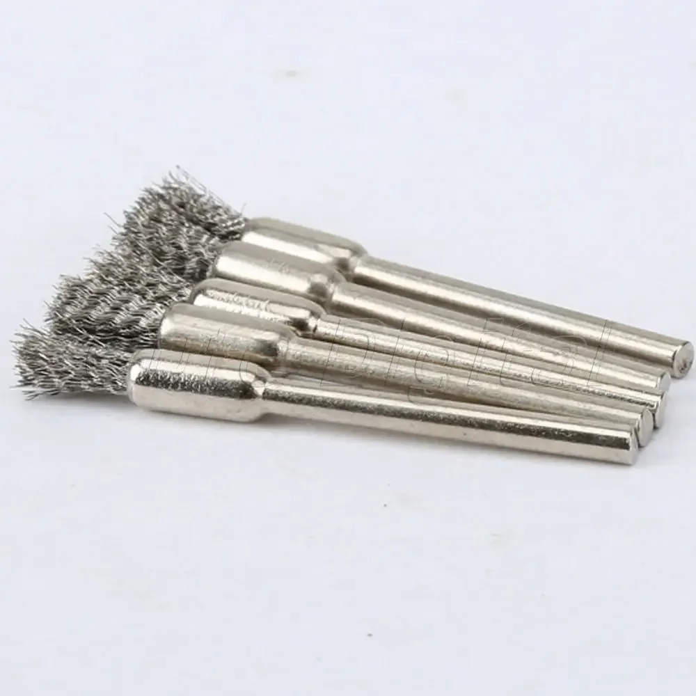 5Pcs 5mm Steel Wire Brushes Polishing Wheel Brush for Rotary Tool Polishing Dremel Brush Dremel Tool Accessories for Mini Drill