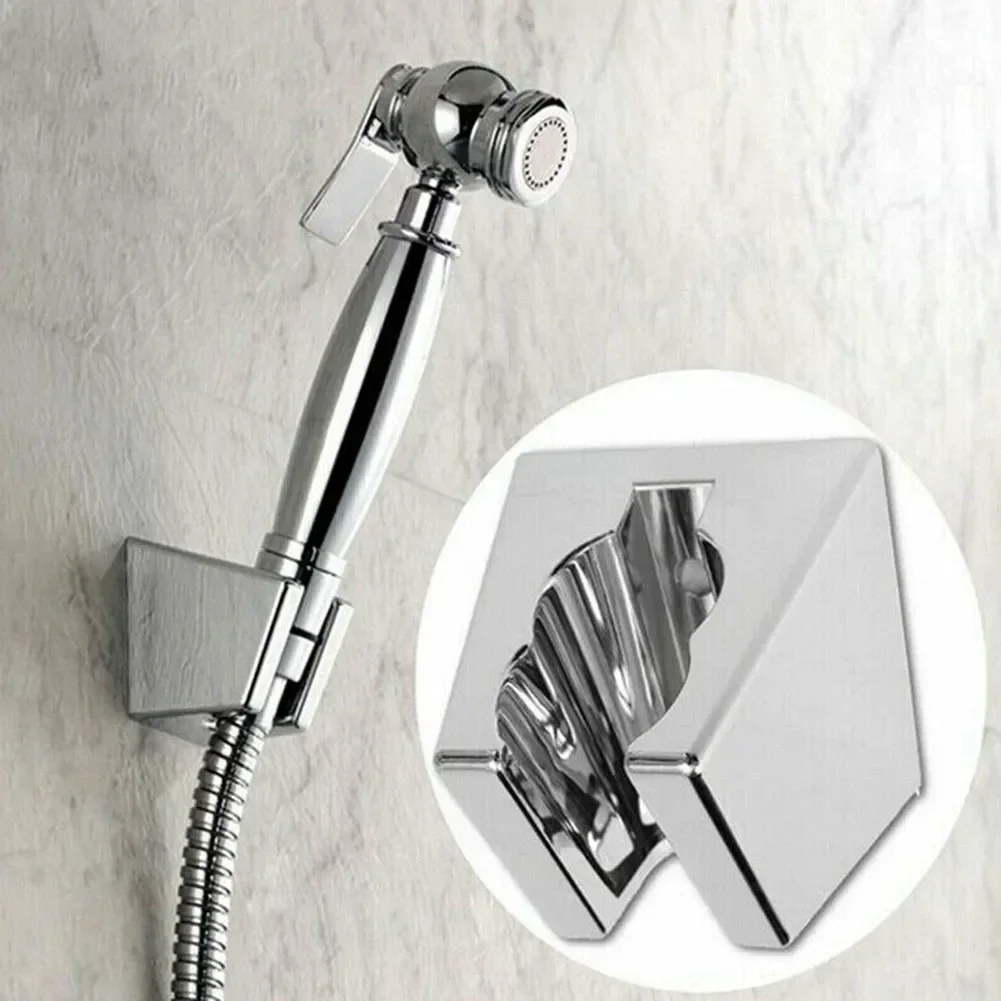 ALLGOOD Hot 1 Pcs Shower Head Holder Base Bathroom Bracket Wall Mount Chrome Durable High Quality Holder Head Lightweight