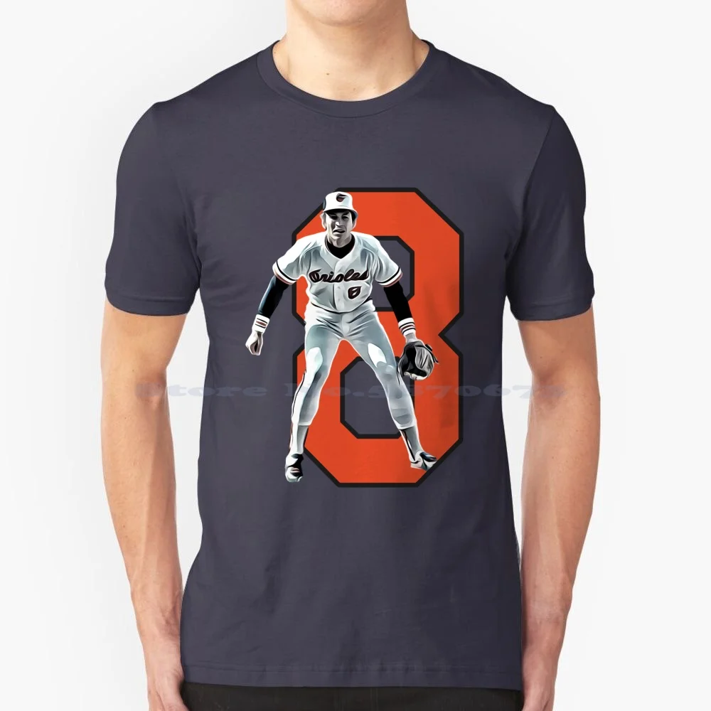 Cooperstown Cal Ripken Jr T Shirt 100% Cotton Tee Cal Ripken Jr Baseball Unique Cal Ripken Jr 8 Cal Ripken 8 Sport Stars