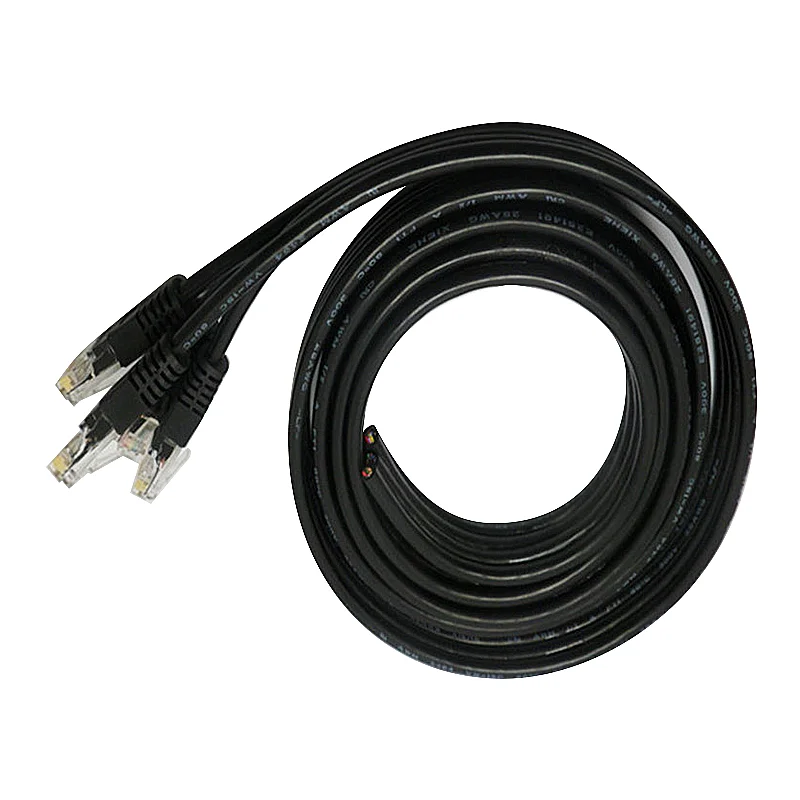 Black RJ45 CAT-5 Ethernet Cord Lan Network Patch Cable Compatible Patch Cord For Computer Multiple Specifications Cables