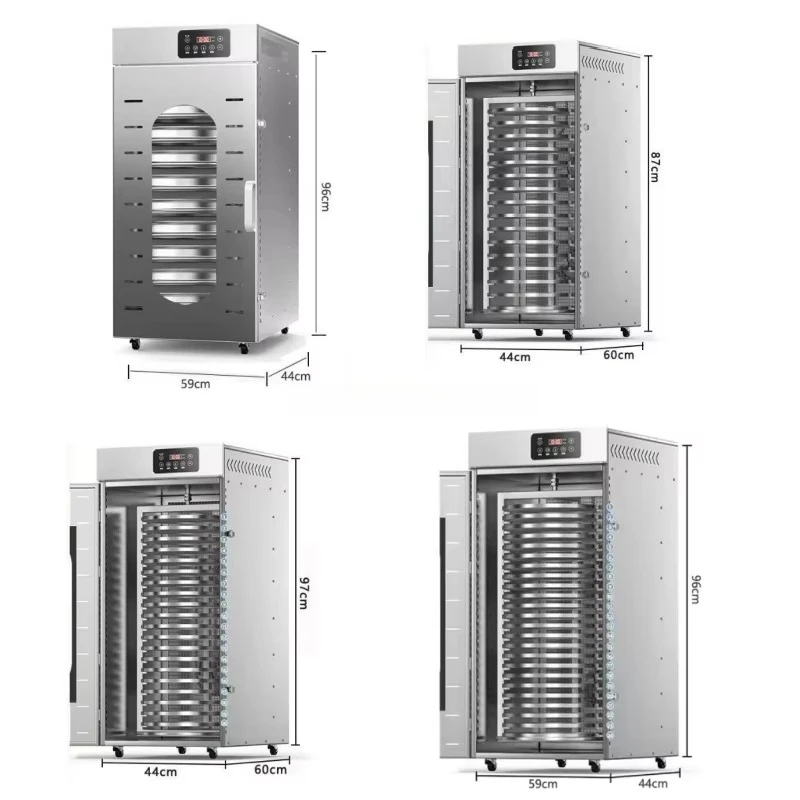 Commercial food dehydrators, meat and fruit industrial-grade dryers