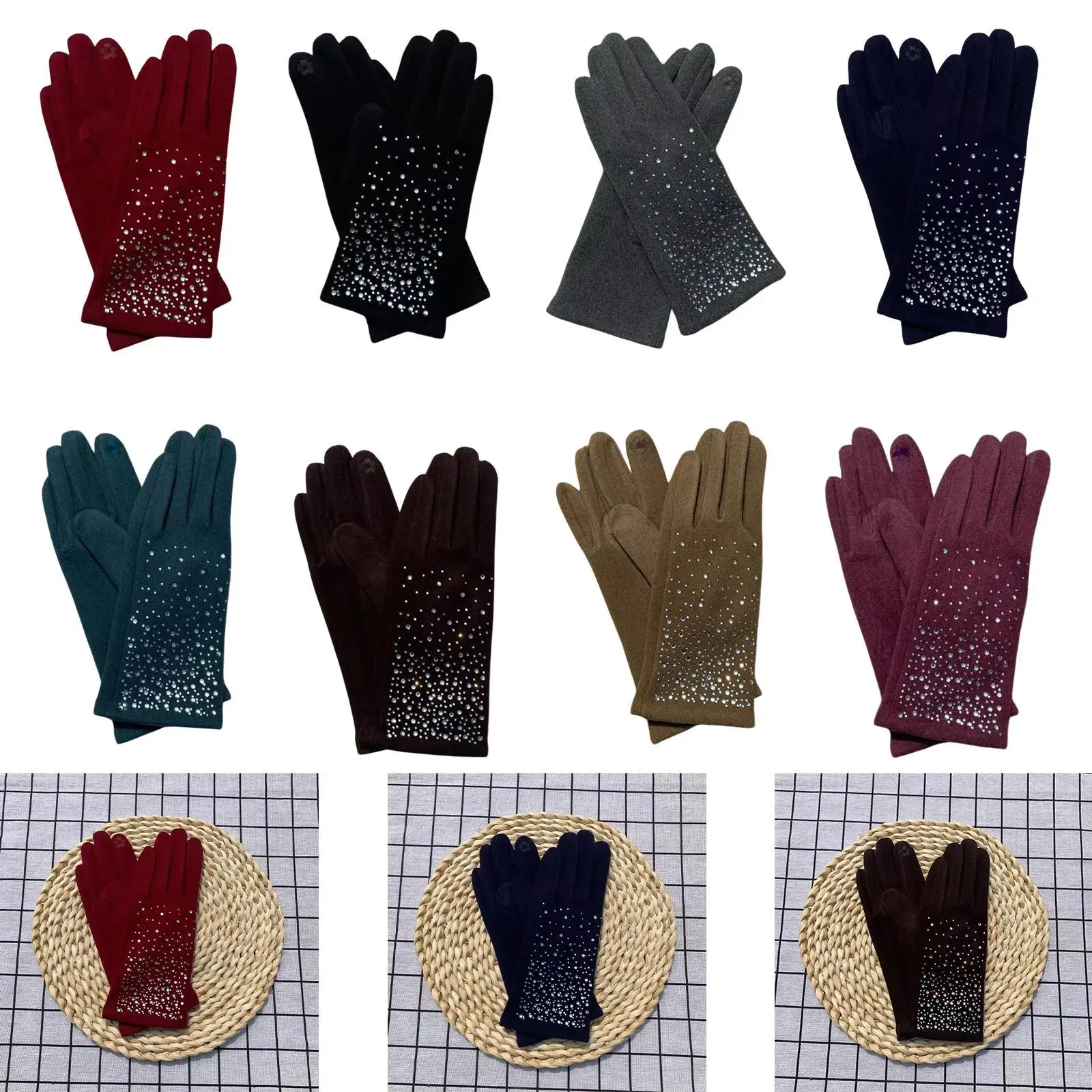 قفازات شتوية تعمل باللمس متعددة الاستخدامات للنساء قفازات ركوب الدراجات للطقس البارد قفازات لركوب الدراجات الرياضية وركوب الدراجات النارية والقيادة