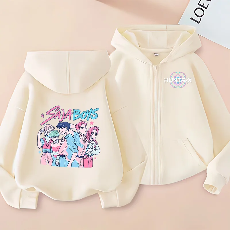 ملابس الصيد kpop شيطان الصيادين هوديي k البوب تي شيرت البلوز HUNTRX كم طويل البلوز رومي زوي هودي k-pop القمم معطف