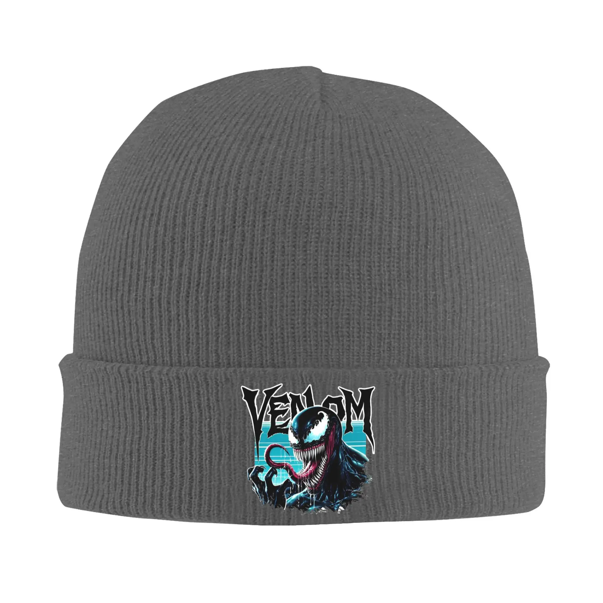 Venom Symbiote Ready For Carnage Parasite Spider Hat Autumn Winter Beanie Ski  Cap Female Male Acrylic Knitted Caps