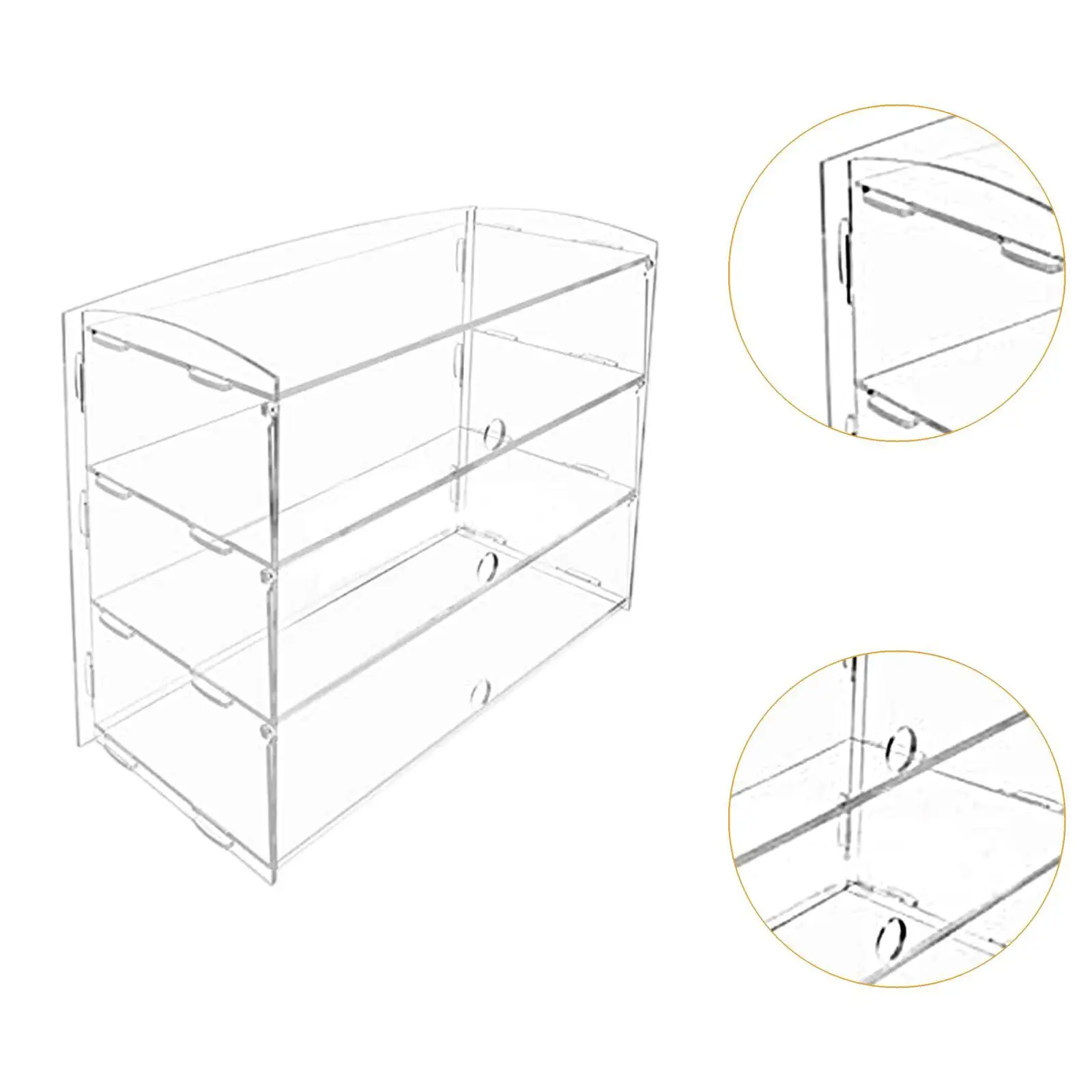 Acrylic Display Stand Pastry Display Cabinet Creative Figurine Collection Clear