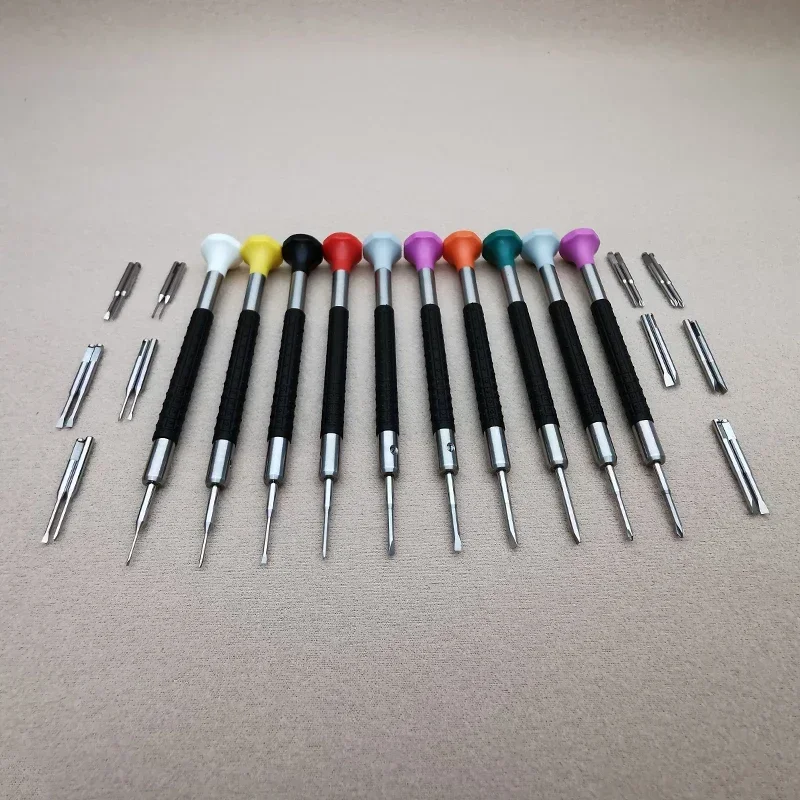 Stainless Steel Precision Screwdriver Set 10 PCS And With Spare Blades 20PCS For Watchmaker Tools Watch Glassas Repair Tools