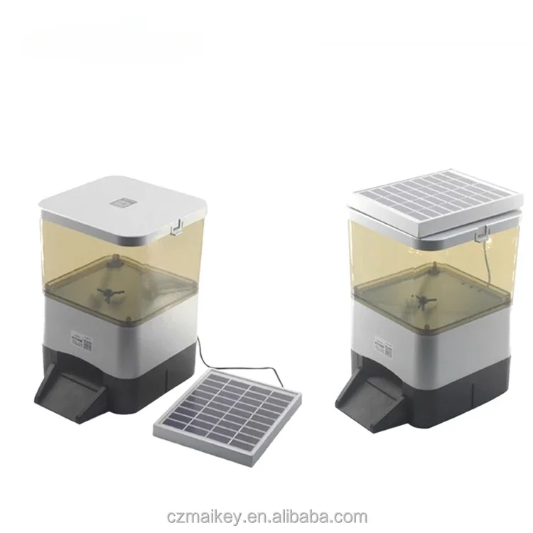 Factory Directly Selling Solar Auto Feeder For Fish Pond Solar Auto Feeder Shrimp Fish Pond With Rotating And Throwing Type