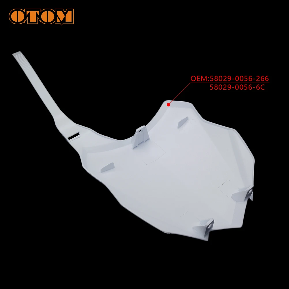 OTOM Motorcycle Front Number Plate White For KAWASAKI KX250F KX450F Motocross Enduro Plastics Fender Registration Plate Holder view 3
