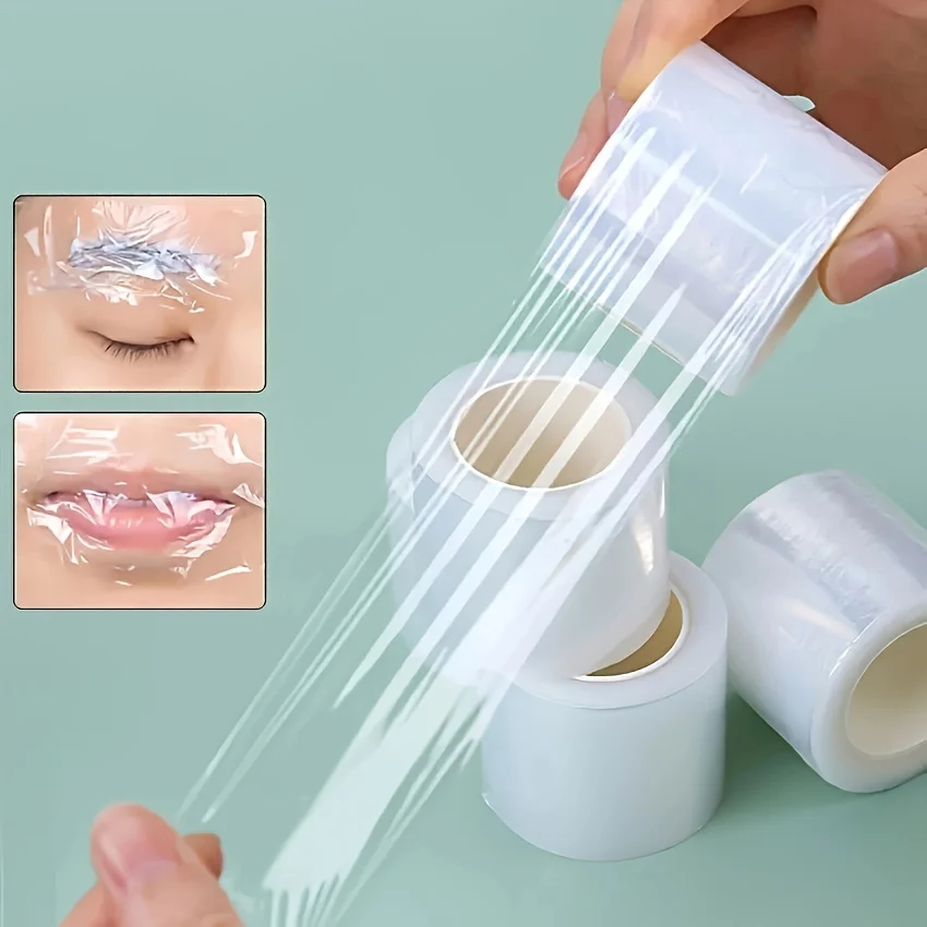 Tattoo 1Roll Film Wrap Clear Cover Kunststoff Einweg-Augenbrauen-Lippenzubehör