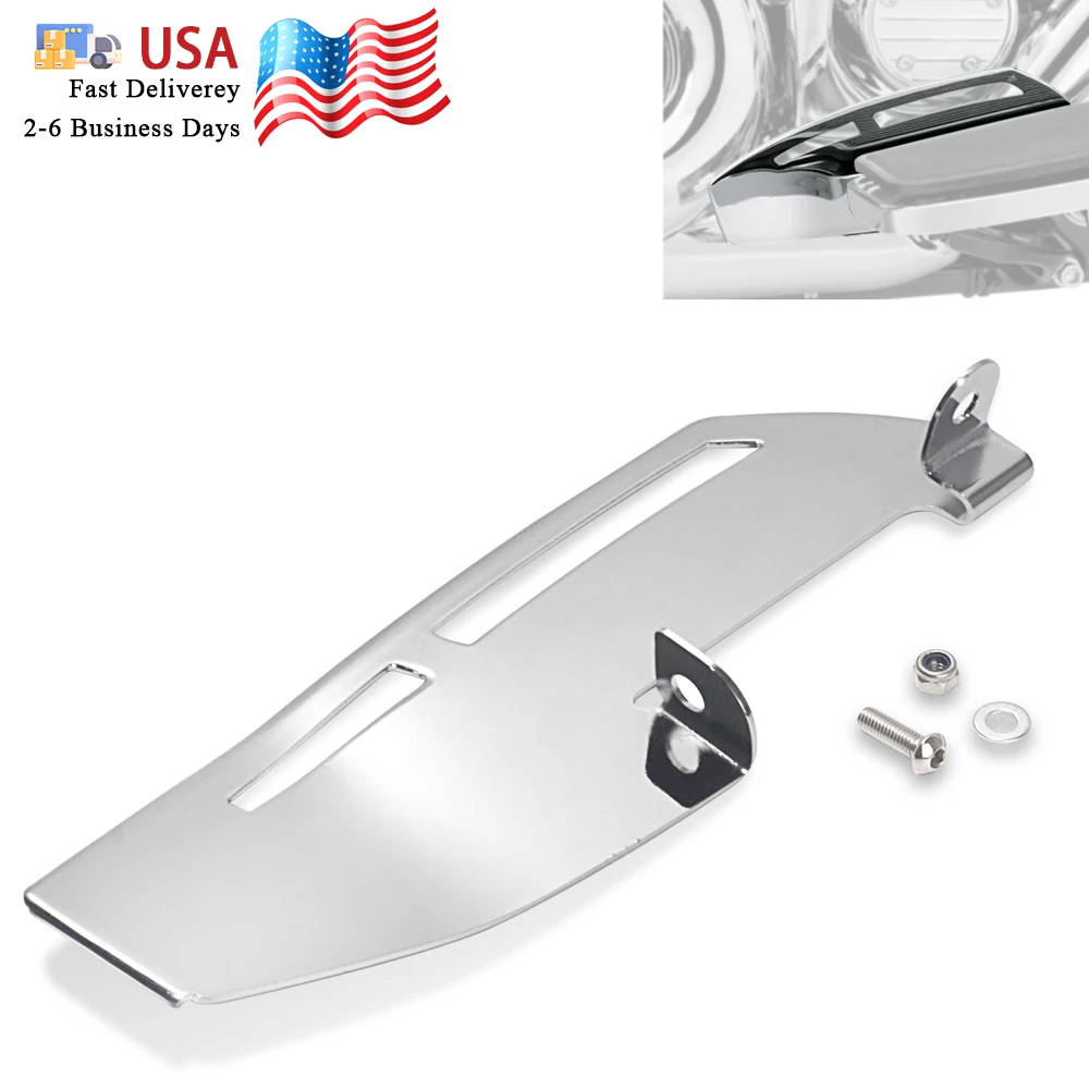 For Harley Touring Road King Street Electra Glide Ultra Softail FL FLD Motorcycle Driver Floorboard Rider Footboard Heel Guard
