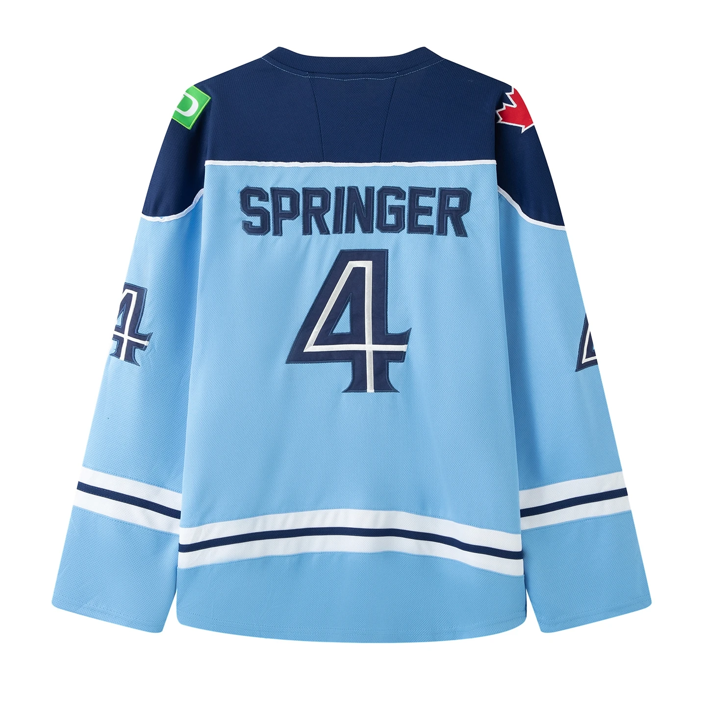 النسخة الأمريكية من تورونتو بلوبيرد جايز فضفاضة الشارع الهيب هوب جيرسي المطرزة BF نمط البيسبول سترة طويلة الأكمام الرجال