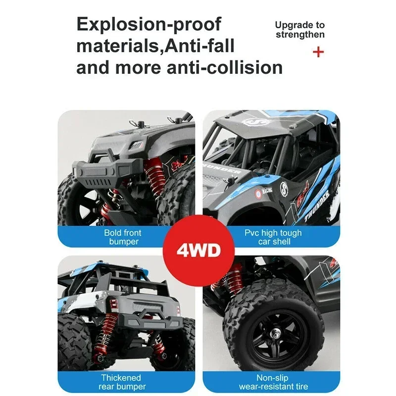 高速リモートコントロールカー,リモートコントロールカー,オフロード,おもちゃ,ギフト,HS 18323, 18321, 18312, 45 km/h,1:18, 4WD