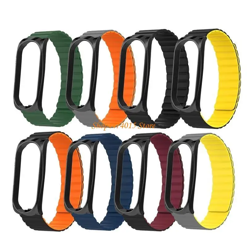 K1AA Силиконовый спортивный ремешок, совместимый с полосой 6/5/4/3 Wwatch Flist Soft Loop Магнитный браслет заменить