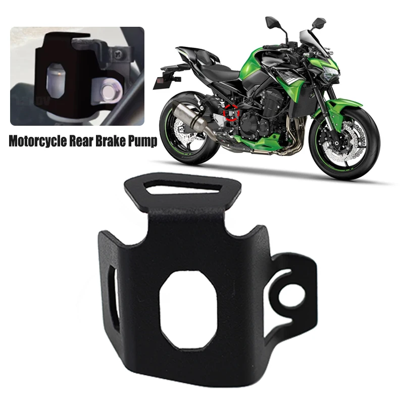 Fit For Kawasaki Z900 Z900RS New Rear Brake Pump Fluid Tank Oil Cup Reservoir Guard Z1000 Z1000SX Z800 Z750 Z650 Z400 Z300 Z250