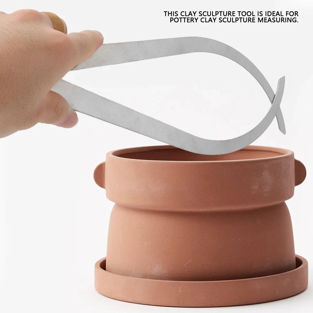 Clay Pottery Tool 10 inch Stainless Steel Caliper Clay Sculpture Ceramic Measuring Pottery Tool Clay Caliper Tool