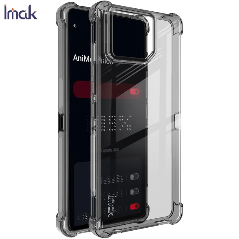 Rog phone9 pro rog9 se 5g caso à prova de choque lente imak saco de ar protetor painel traseiro para asus rog telefone 9 pro caso fosco capa macia