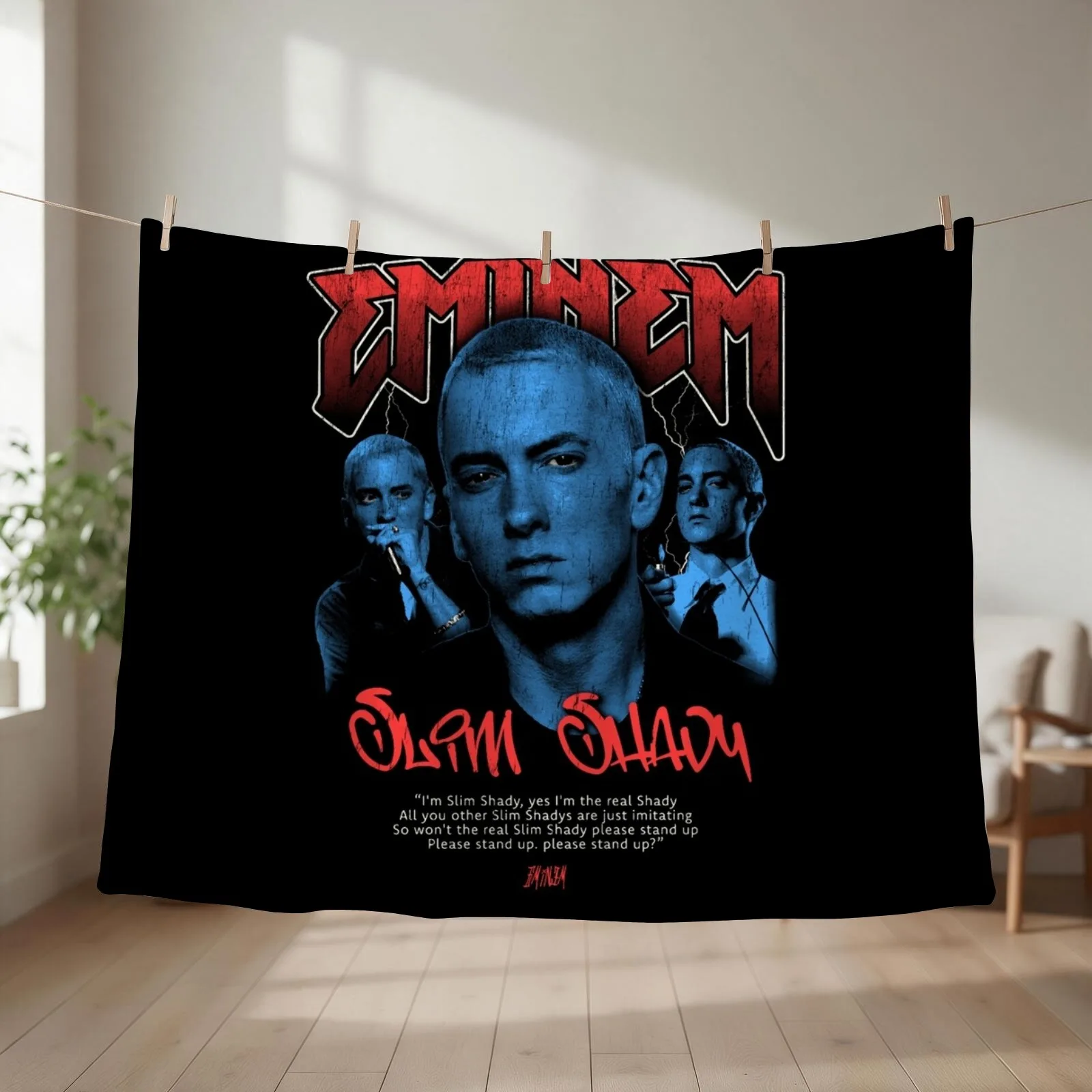 Design Signature Man Throw Blanket couch cozy soft plush fuzzy picnic outdoor blanket