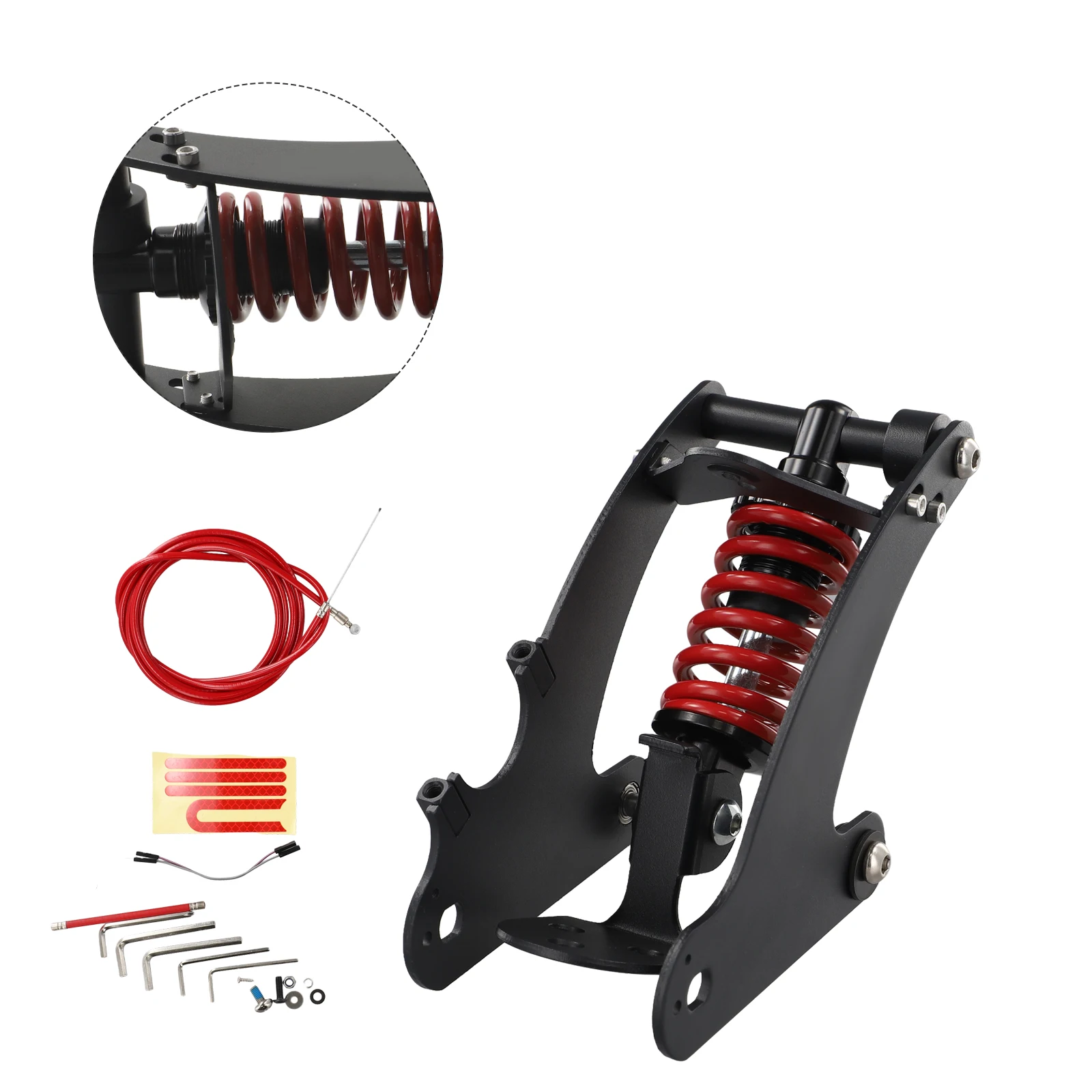 

Задний амортизатор для скутера, амортизатор для Xiaomi Pro 2, задняя подвеска, 1 комплект, 78 мм, 3 1 дюйм, аксессуары для PRO Escooter