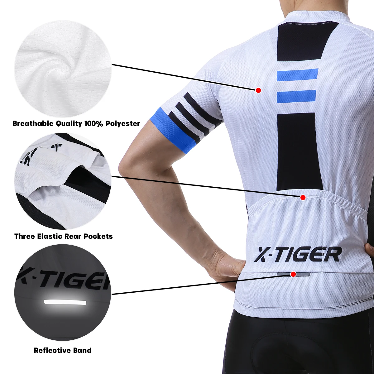 Maglia da ciclismo x-tiger Set estate uomo sport all\'aria aperta abbigliamento da ciclismo abbigliamento da bici ad asciugatura rapida tuta da