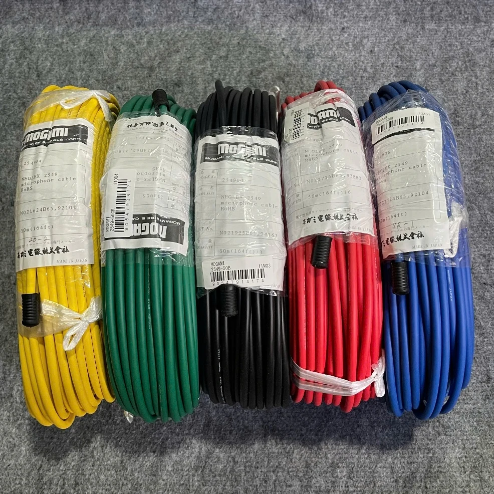 ▲Japan Mogami 2549 Bulk Cable 5/10m OFC 2-Core Shielded Audio Cable Professional HIFI Line for Amplifier Mixer Equipment No plug