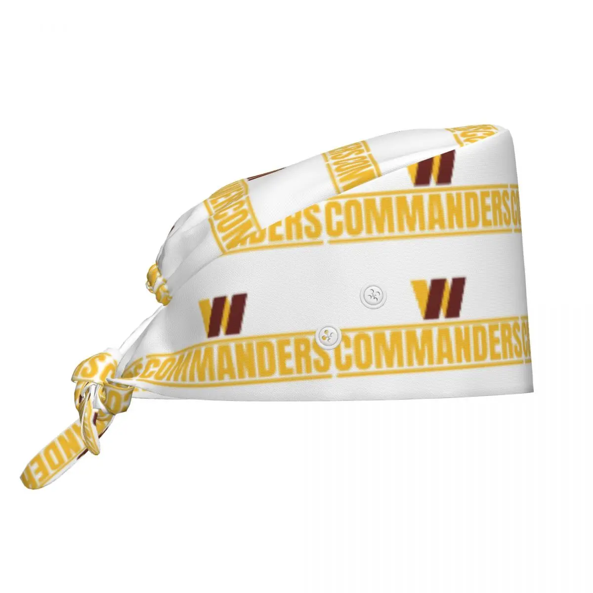 

Washington Commanders Football Team Scrub Hat Doctor Working Surgical Cap Unisex Adjustable Nursing Caps for Dentist