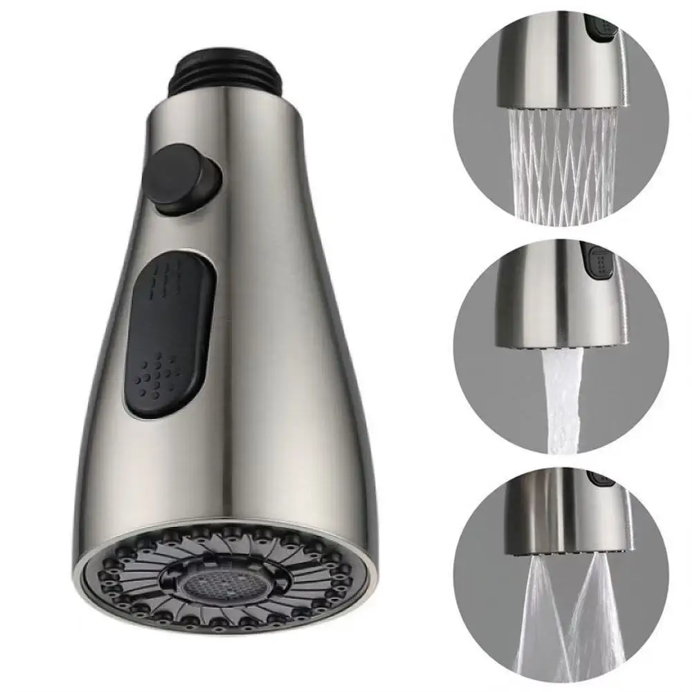 Kitchen Faucet Accessories Replace Sprayer Nozzle 3 Modes ABS Bathroom Basin Sink Shower Spray Head For 1/2