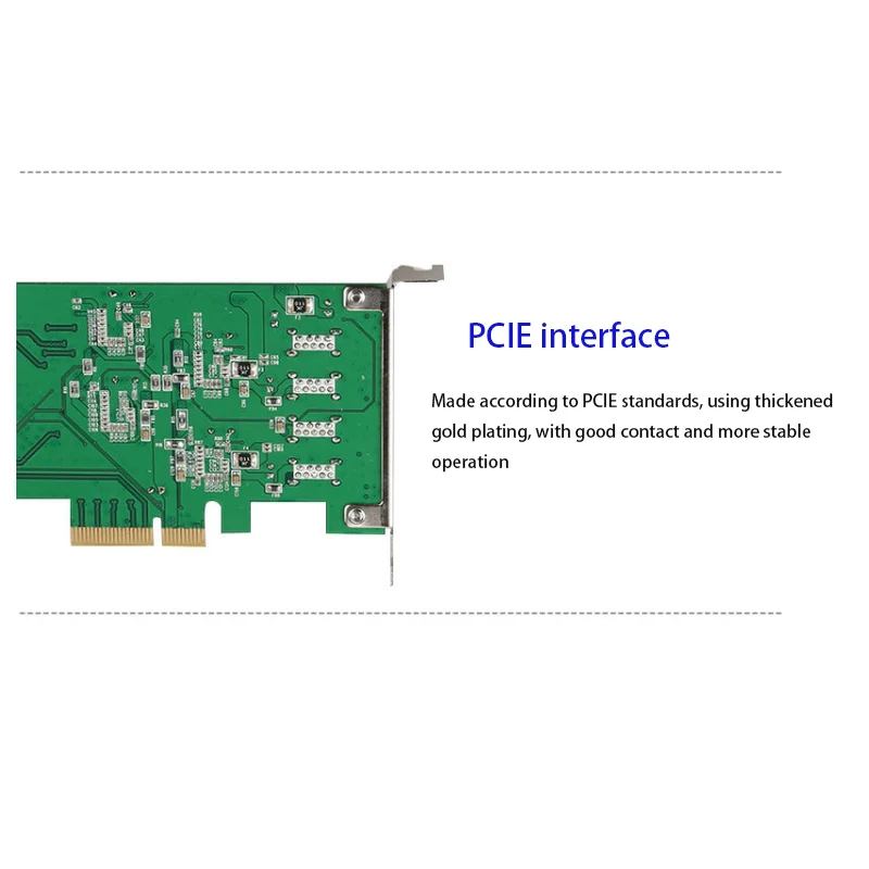 PCIE zu 4-Port USB-Adapter Kartenspiel PCIE-Karten-Controller Extender PCIE-Konverter Erweiterungs karte Riser-Karte PCI Express USB-Hub