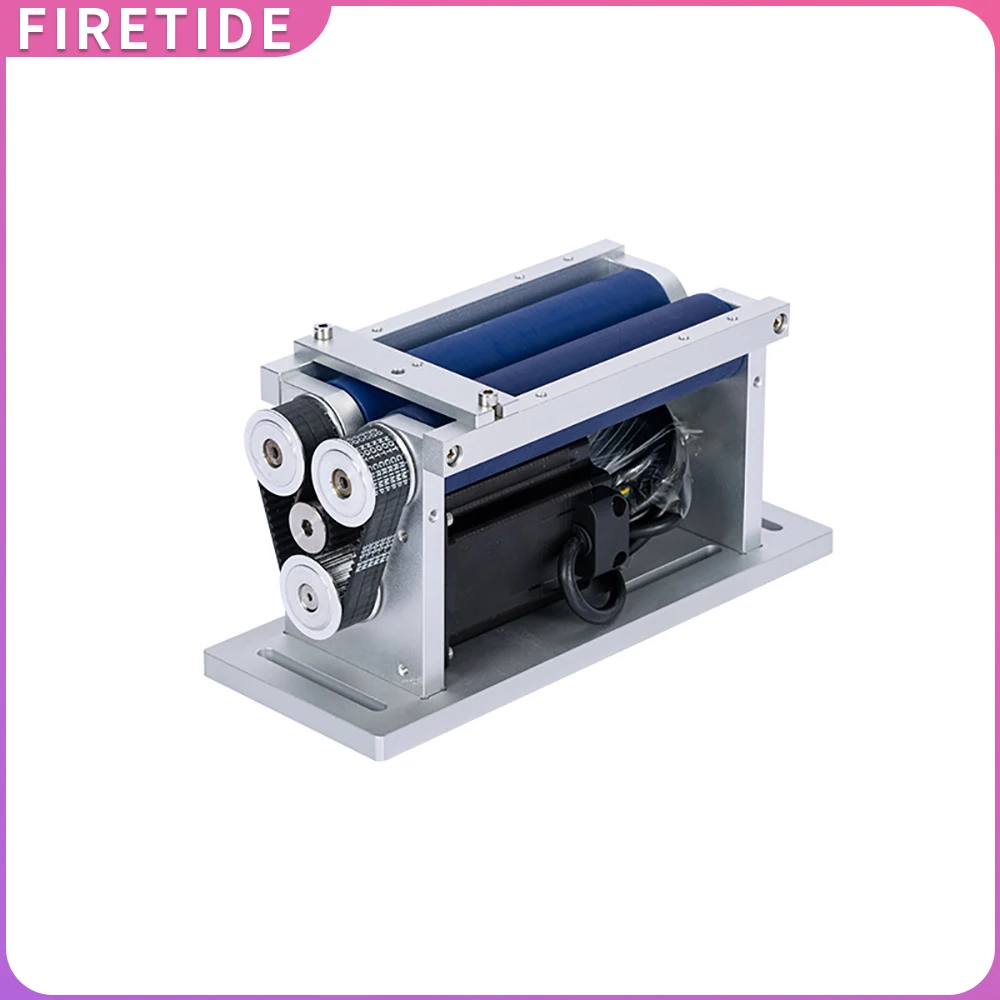 Metal Cylindrical Cans Cylinders Rotary Table Device Roller Rotation Axis Attachment for Fiber / CO2 Laser Marking Machine