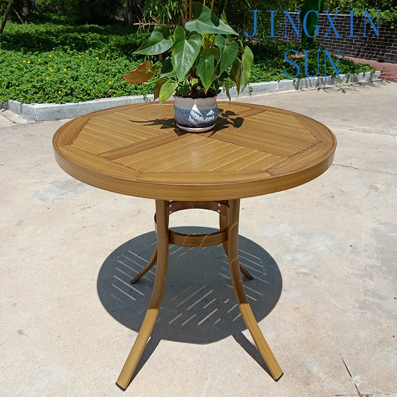 Nordic milk tea shop cafe balcony garden simple night market with waterproof aluminum alloy table