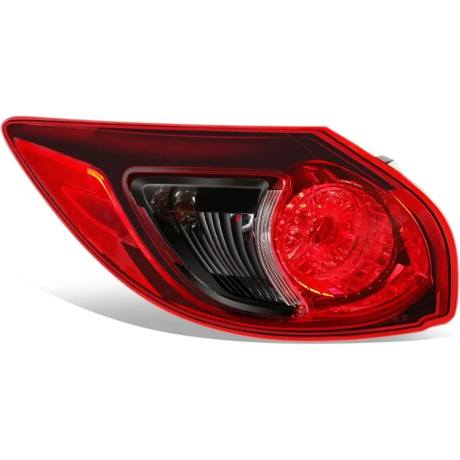 

Задние внешние задние фонари Тормозные фонари, совместимые с Mazda CX5 20132016, левая сторона водителя, хромированный корпус, красные линзы MA2804111 для En